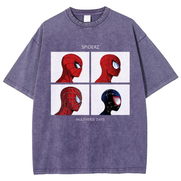 "Spiderz Multiverse Days" Beatles Parody Washed T-Shirt