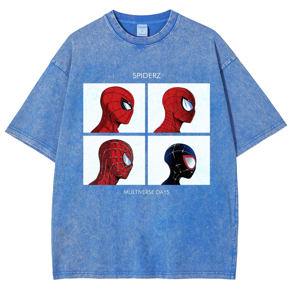 "Spiderz Multiverse Days" Beatles Parody Washed T-Shirt