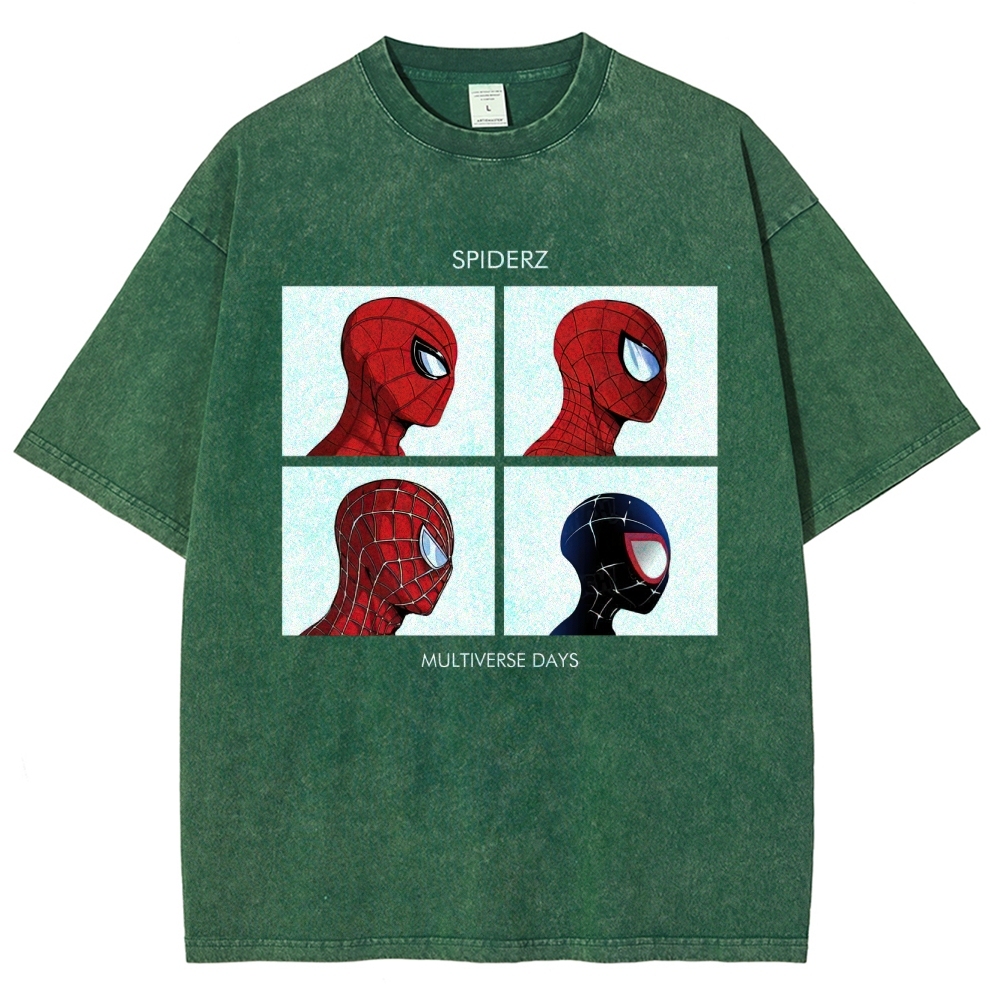 "Spiderz Multiverse Days" Beatles Parody Washed T-Shirt