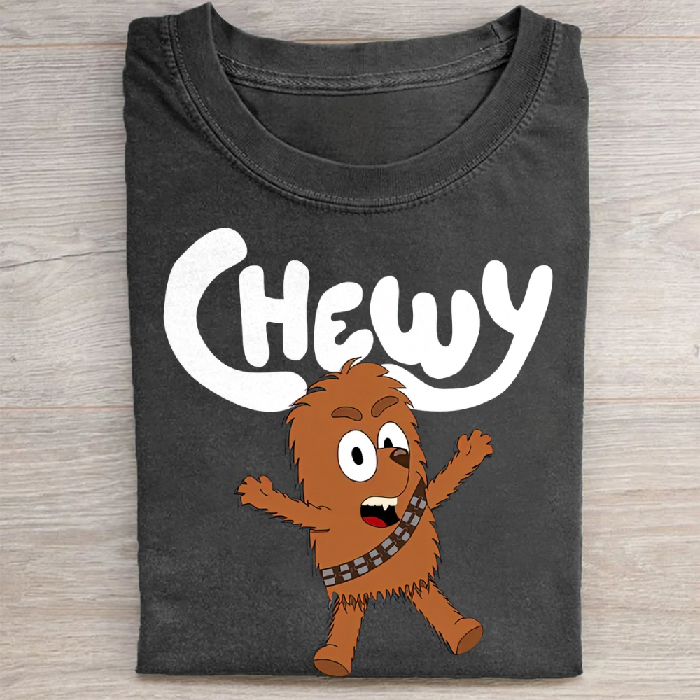 "Cute Chewy" Chibi Chewbacca Vintage Washed Tee