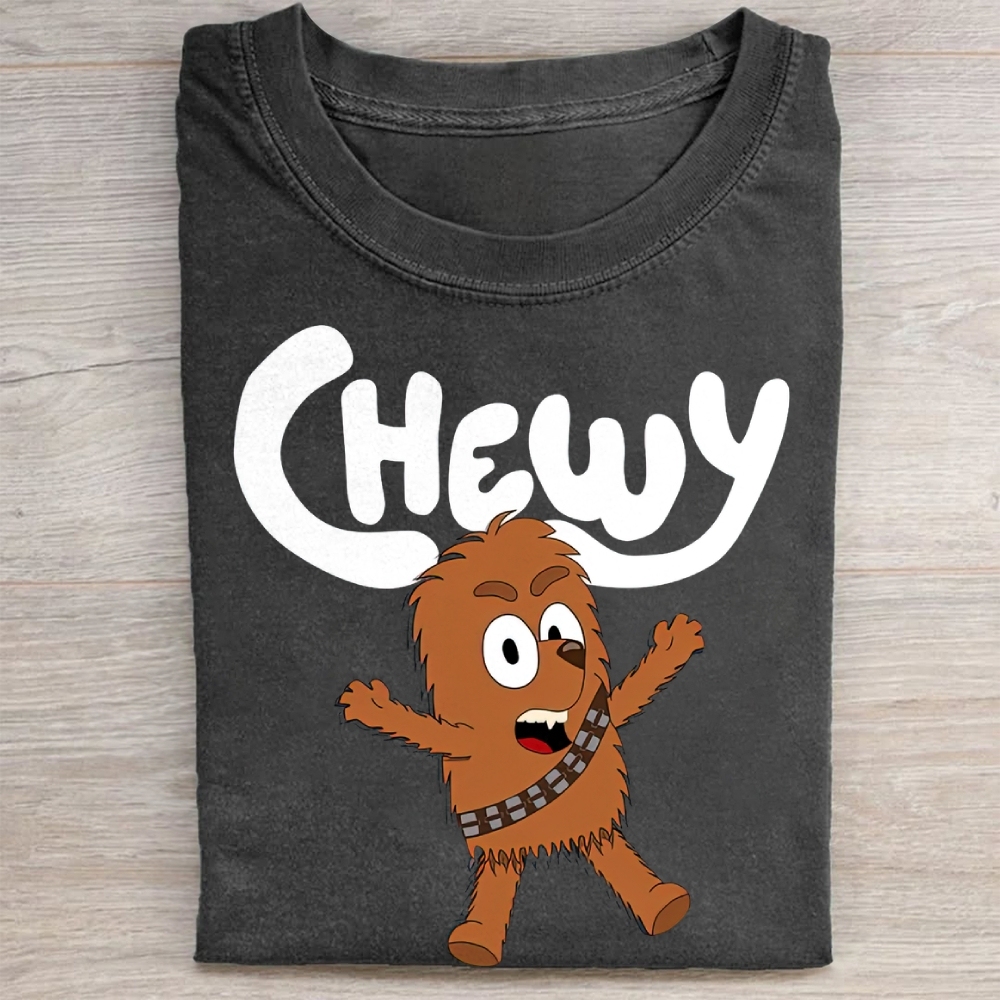 "Cute Chewy" Chibi Chewbacca Vintage Washed Tee