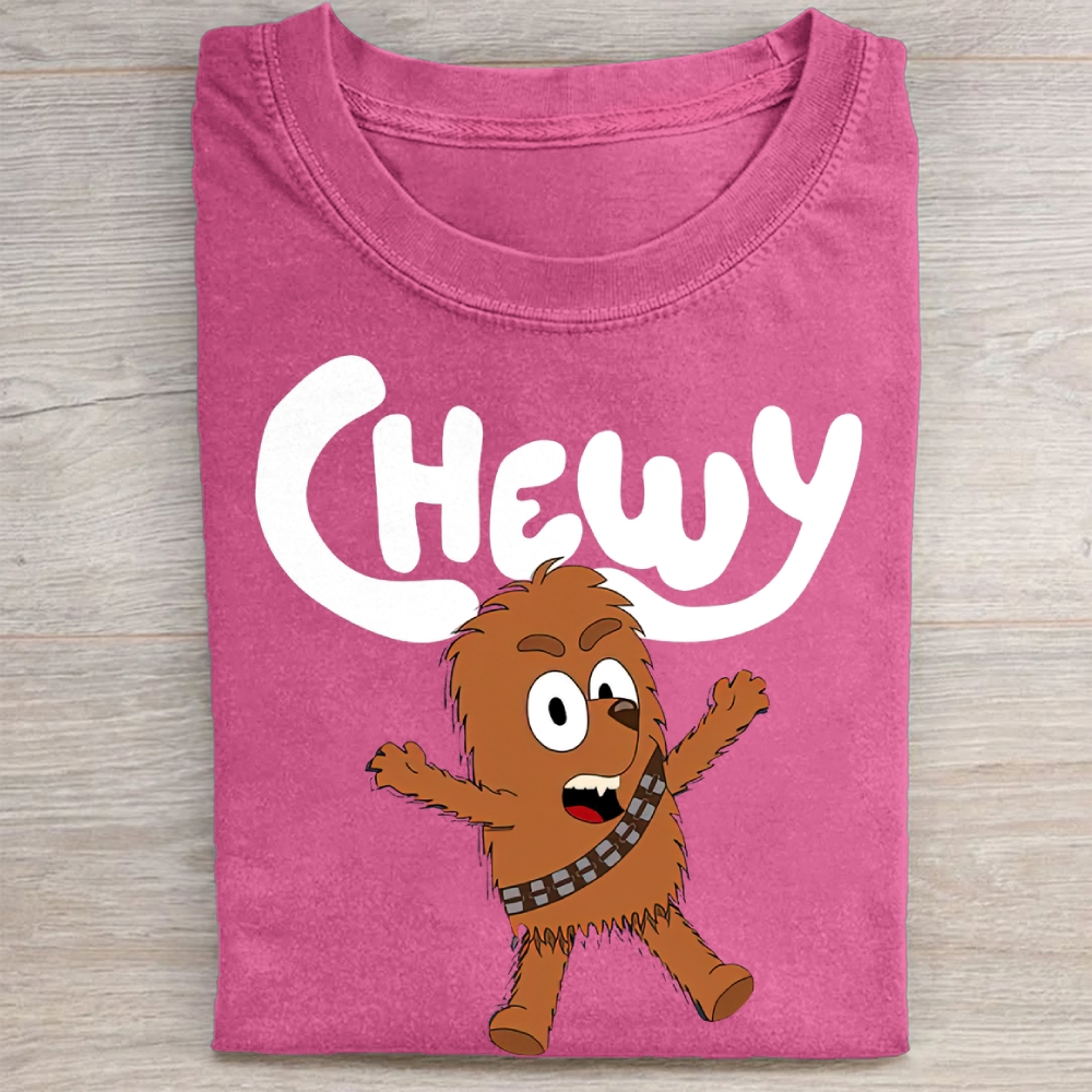 "Cute Chewy" Chibi Chewbacca Vintage Washed Tee