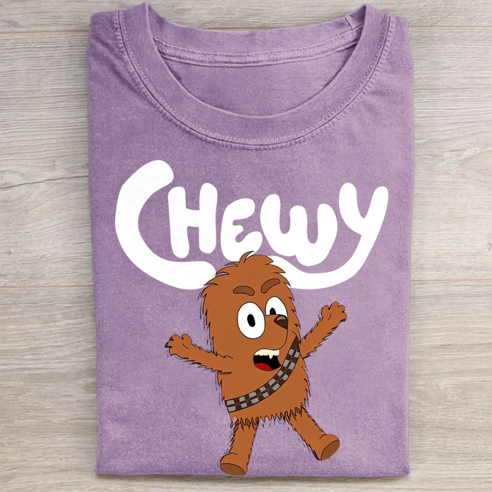 "Cute Chewy" Chibi Chewbacca Vintage Washed Tee
