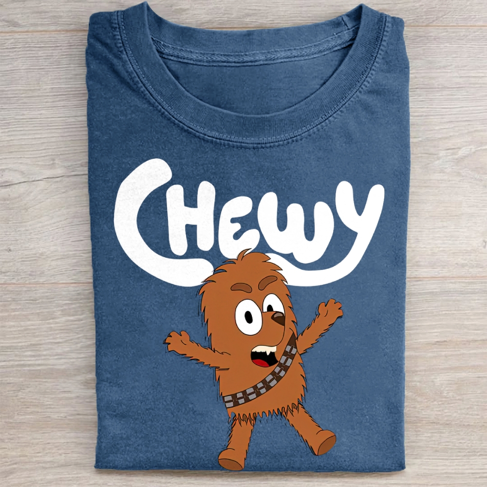 "Cute Chewy" Chibi Chewbacca Vintage Washed Tee