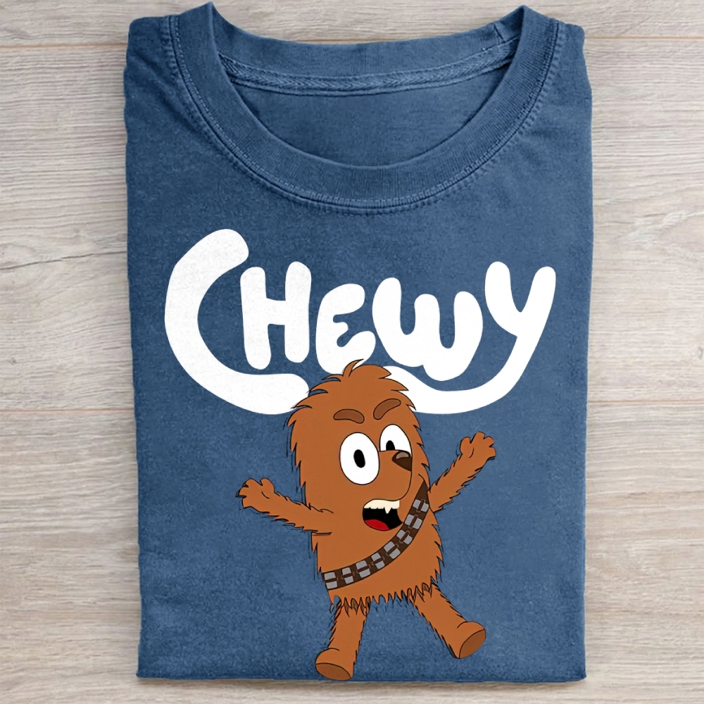 "Cute Chewy" Chibi Chewbacca Vintage Washed Tee