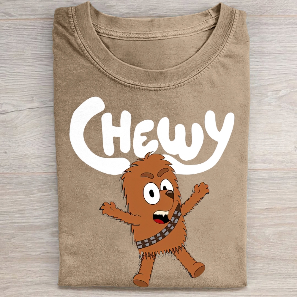 "Cute Chewy" Chibi Chewbacca Vintage Washed Tee