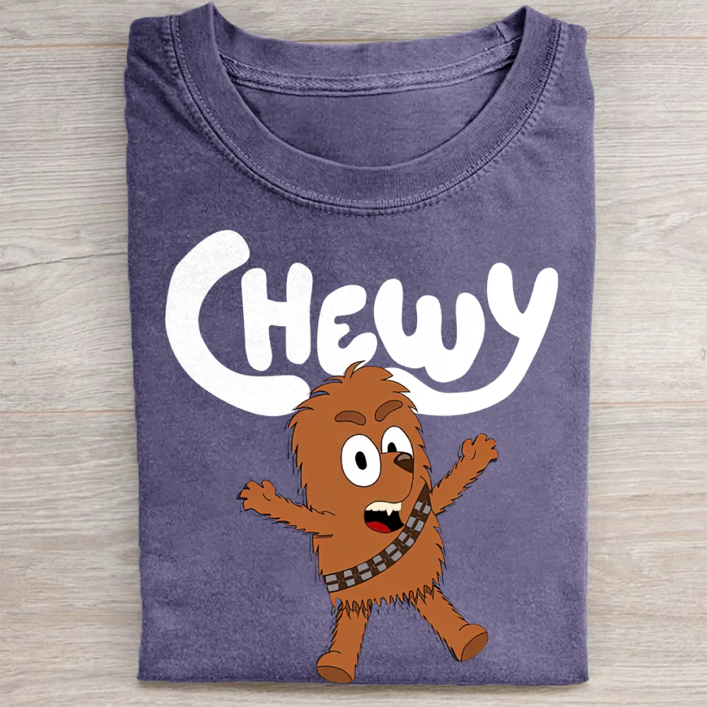 "Cute Chewy" Chibi Chewbacca Vintage Washed Tee