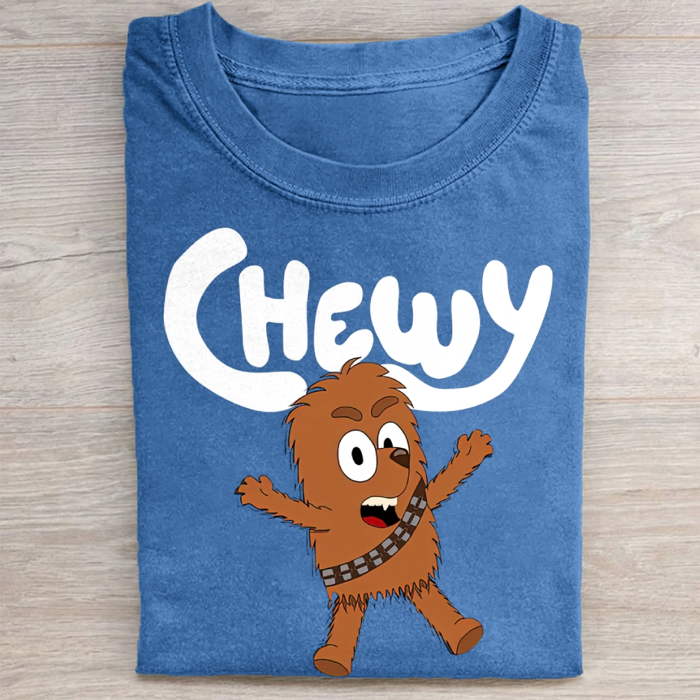 "Cute Chewy" Chibi Chewbacca Vintage Washed Tee
