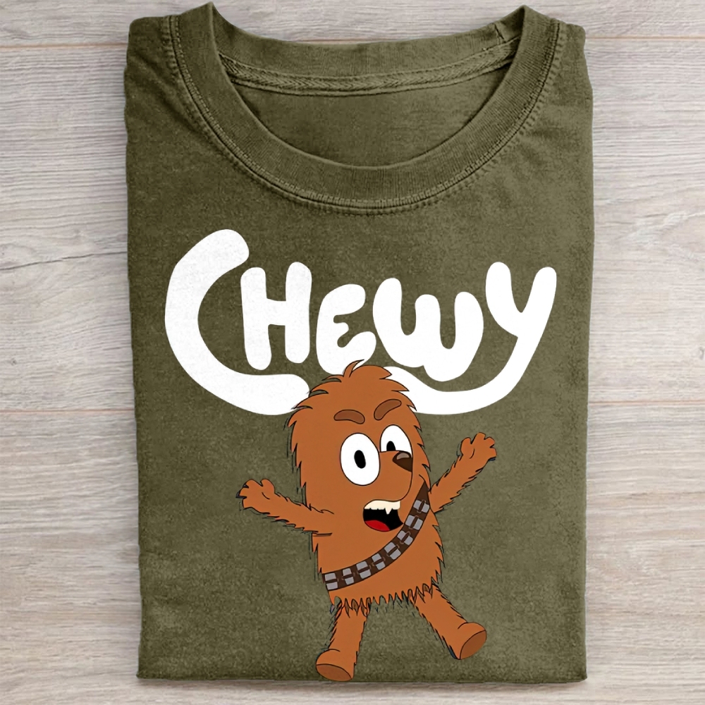"Cute Chewy" Chibi Chewbacca Vintage Washed Tee