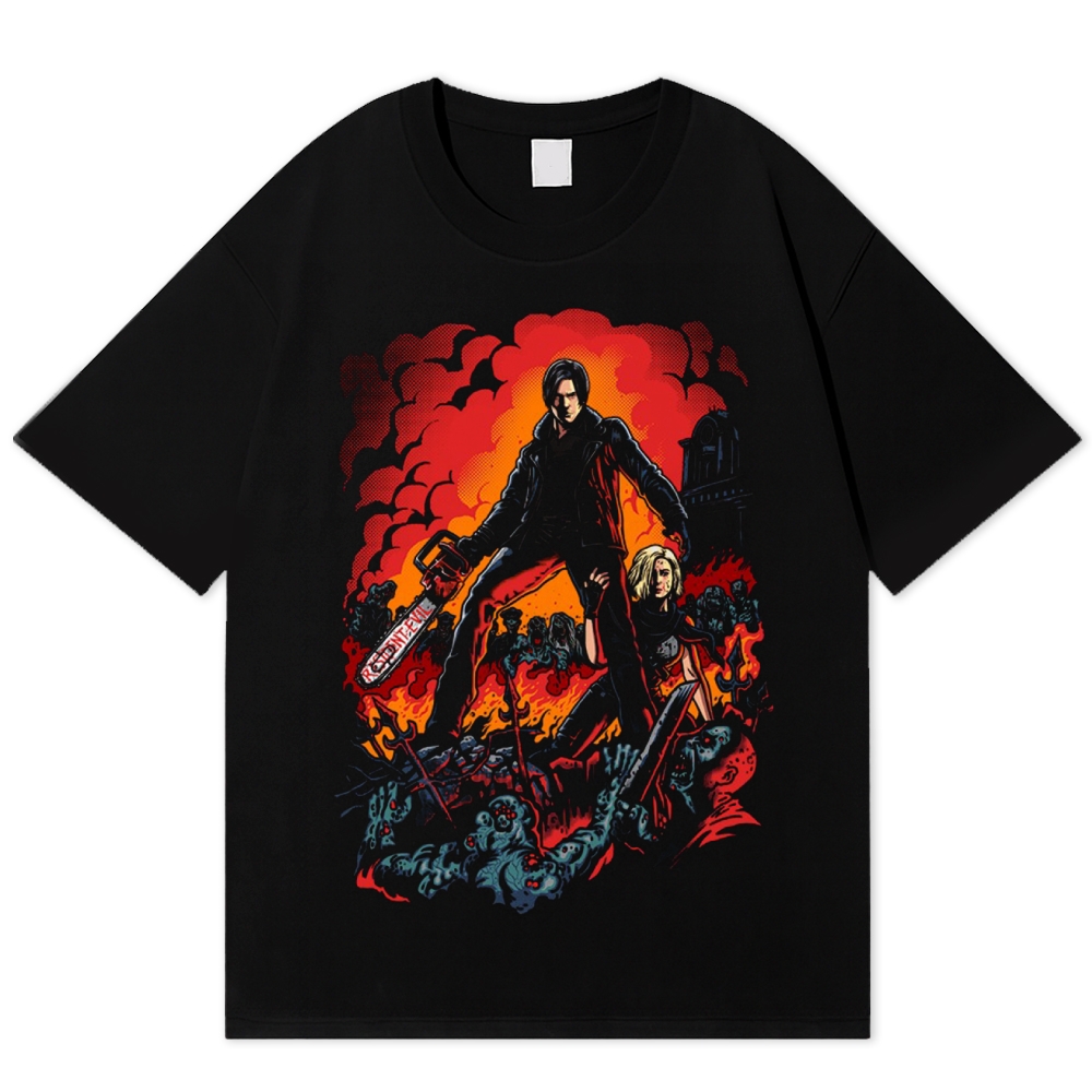 "Demon Hunter Duo" Devil May Cry Cotton T-shirt