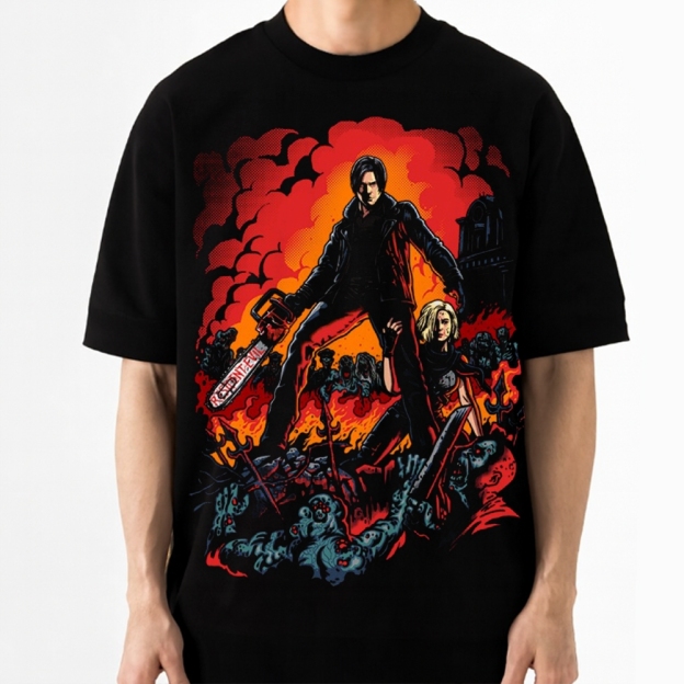 "Demon Hunter Duo" Devil May Cry Cotton T-shirt