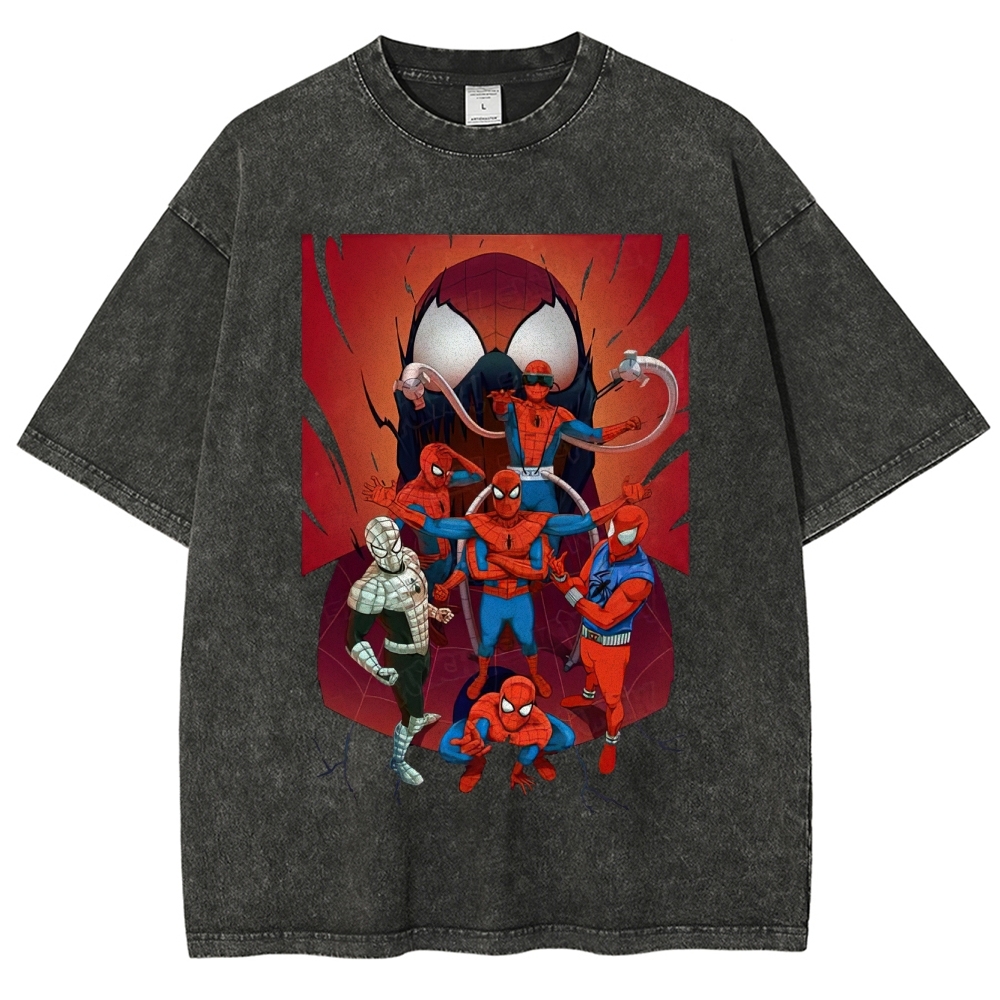 "Spider-Verse Team Assemble" Washed T-Shirt