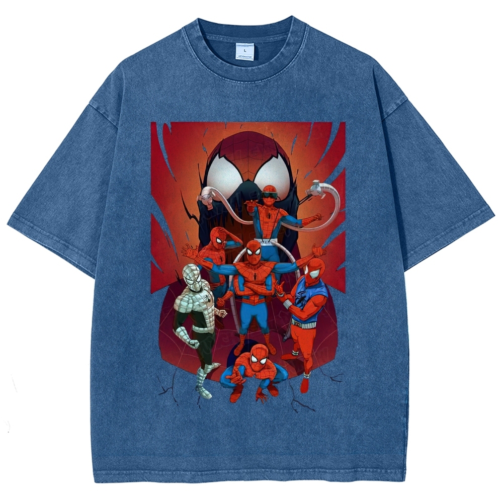 "Spider-Verse Team Assemble" Washed T-Shirt