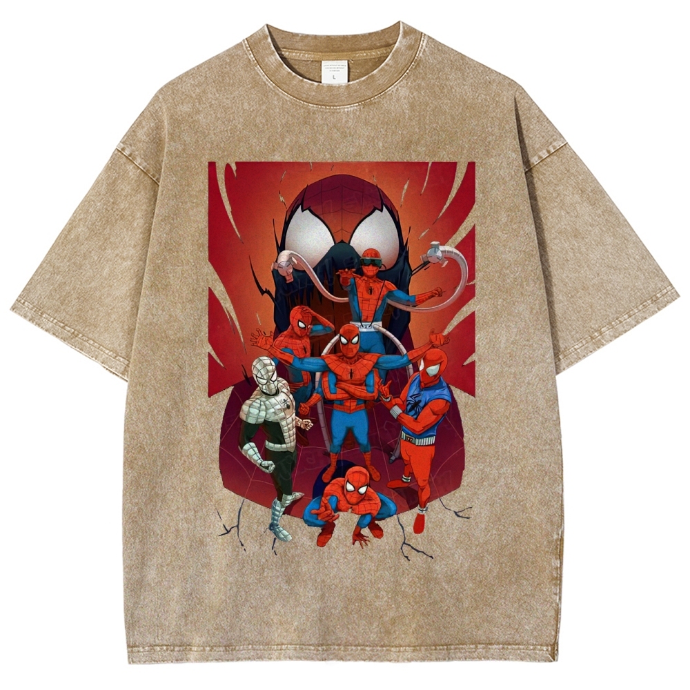"Spider-Verse Team Assemble" Washed T-Shirt