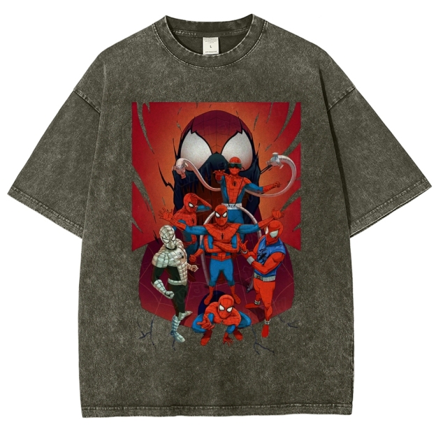 "Spider-Verse Team Assemble" Washed T-Shirt