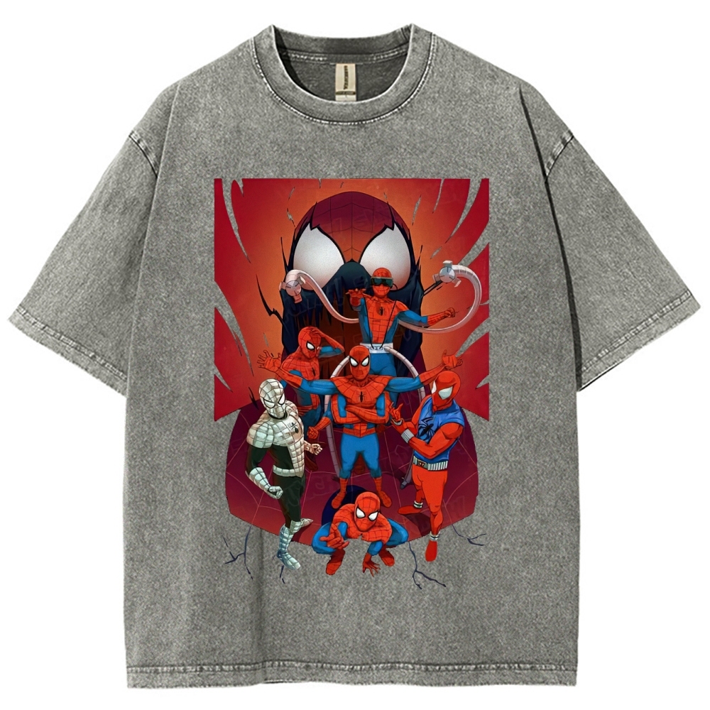 "Spider-Verse Team Assemble" Washed T-Shirt