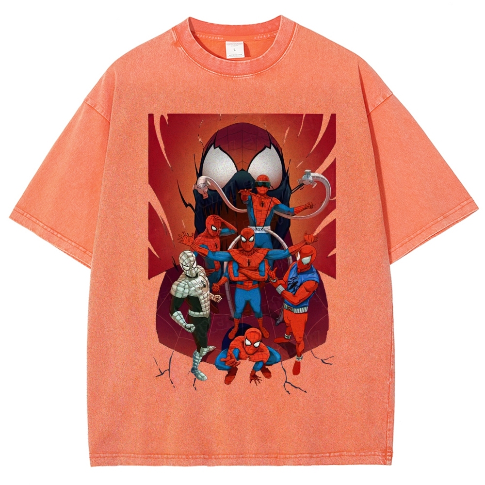 "Spider-Verse Team Assemble" Washed T-Shirt