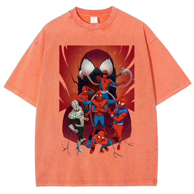 "Spider-Verse Team Assemble" Washed T-Shirt