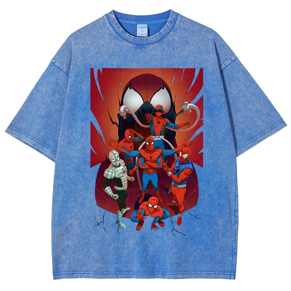 "Spider-Verse Team Assemble" Washed T-Shirt