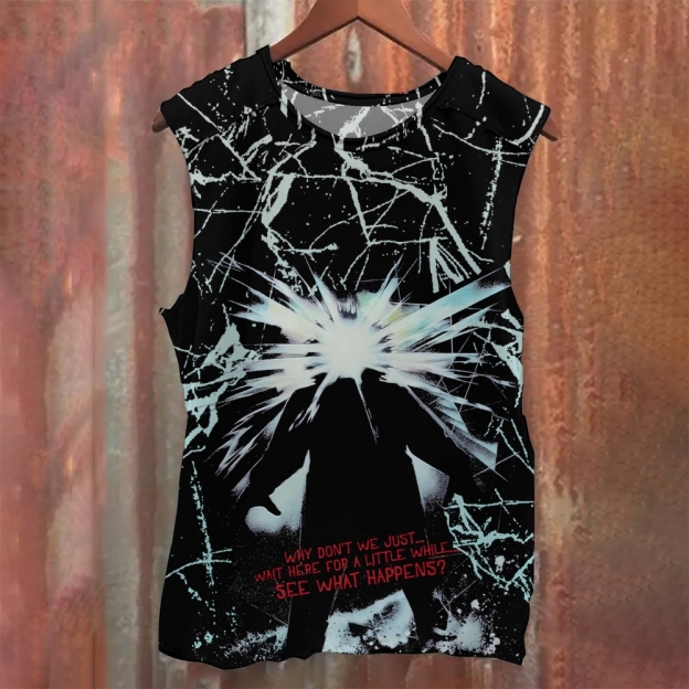 Retro Horror Movie Printed Tank Top 