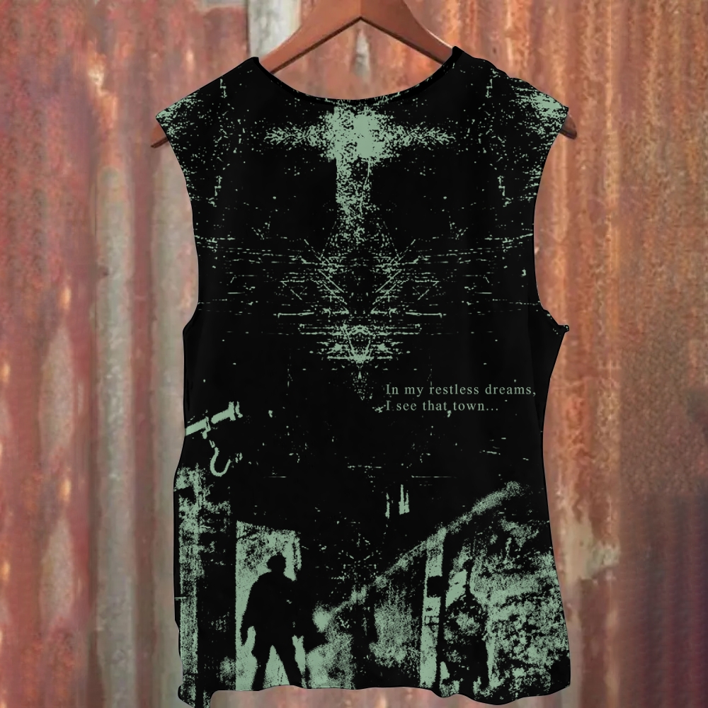 Retro Horror Game Printed Tank Top 