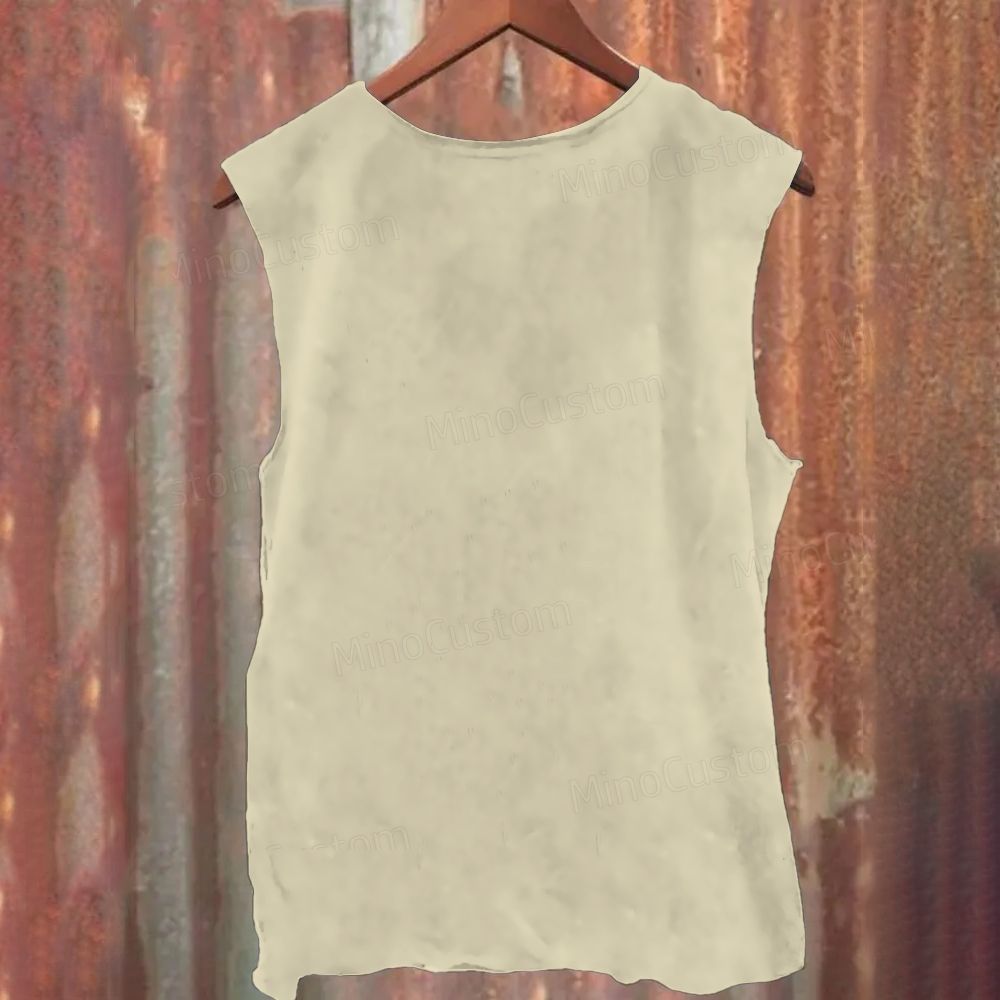 Japanese Ink Painting Style Alien Creature Sleeveless Tank Top