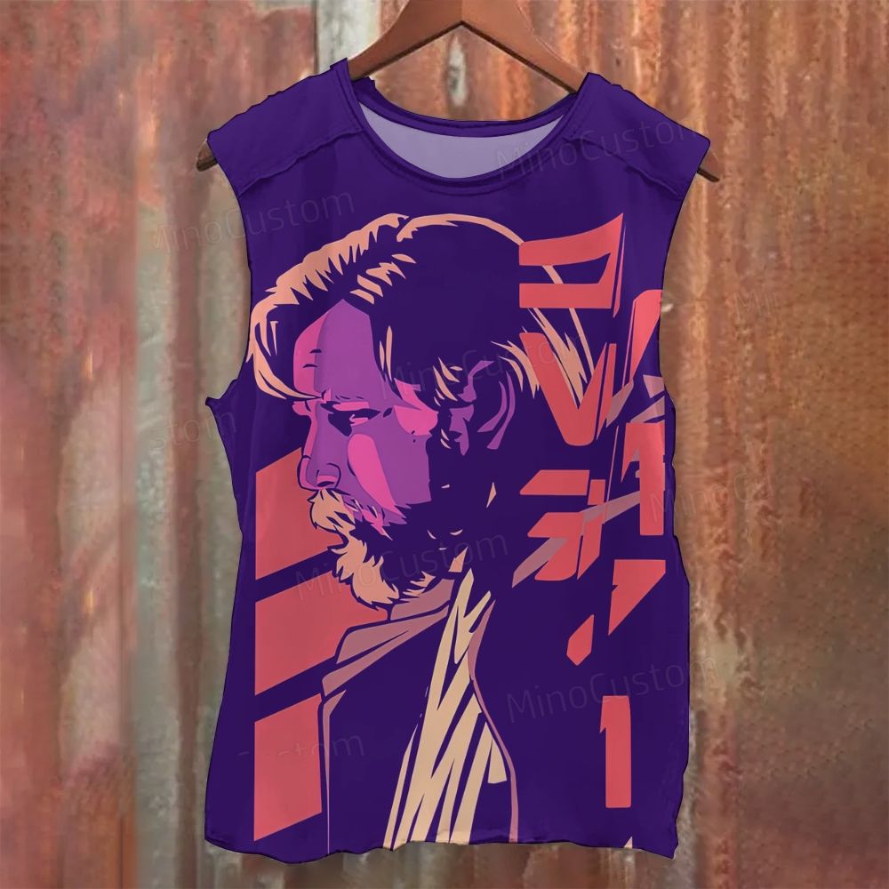 Retro Japanese Style Obi-Wan Kenobi Sleeveless Tank Top