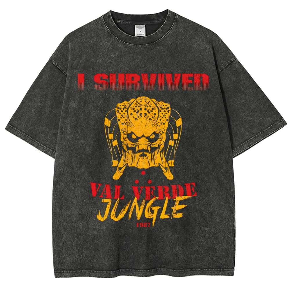 "I Survived Val Verde Jungle 1987" Vintage Washed T-Shirt
