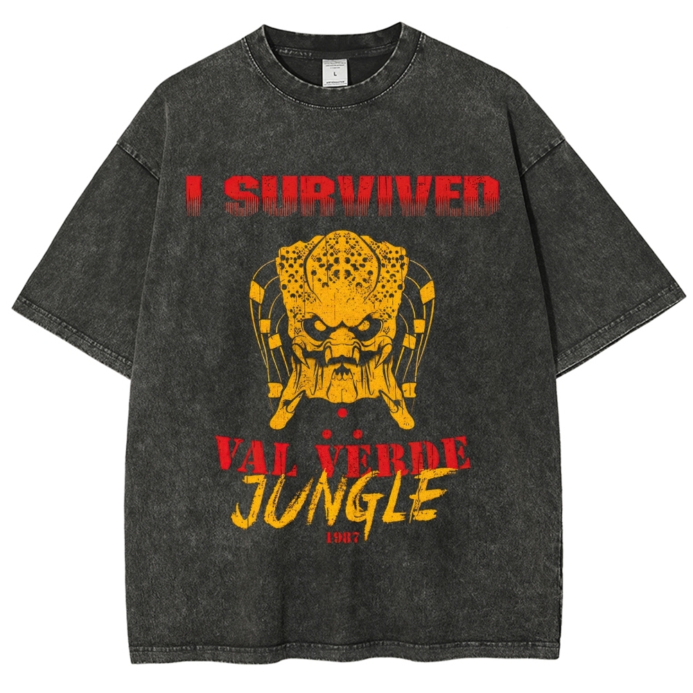"I Survived Val Verde Jungle 1987" Vintage Washed T-Shirt