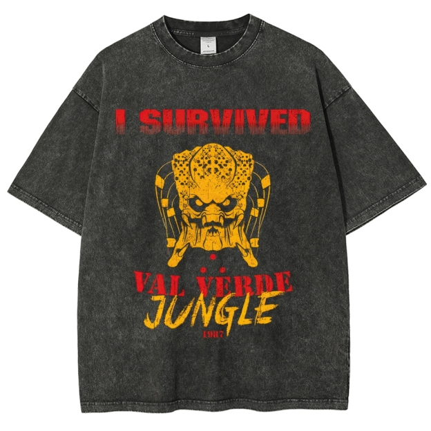 "I Survived Val Verde Jungle 1987" Vintage Washed T-Shirt