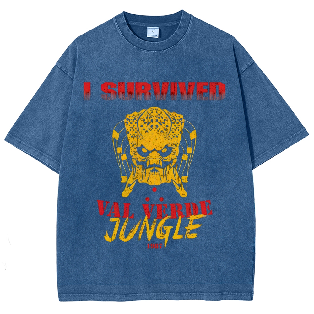 "I Survived Val Verde Jungle 1987" Vintage Washed T-Shirt