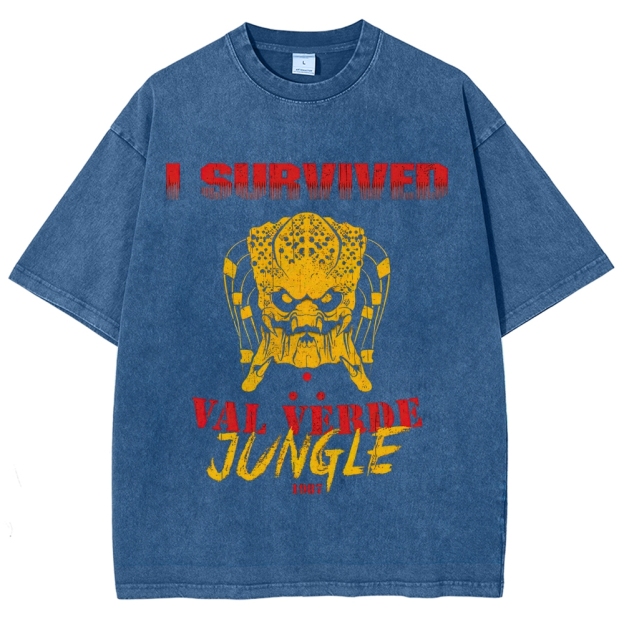 "I Survived Val Verde Jungle 1987" Vintage Washed T-Shirt