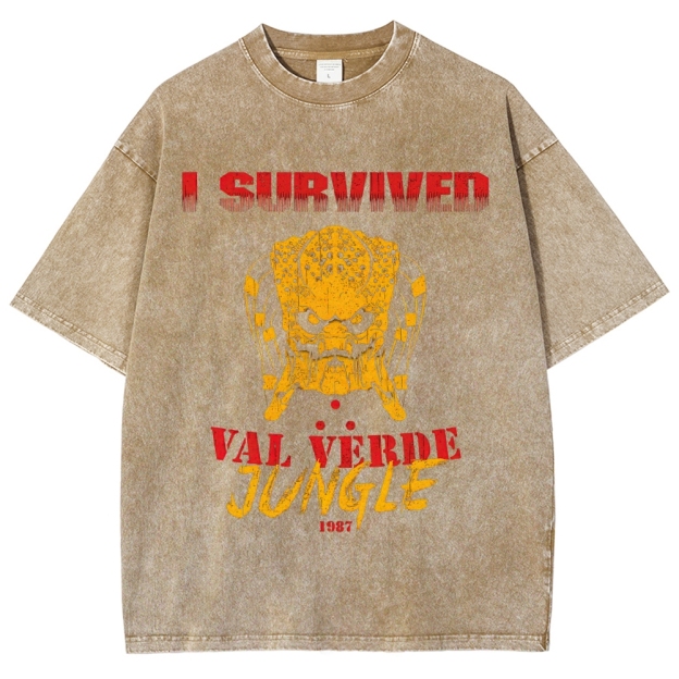 "I Survived Val Verde Jungle 1987" Vintage Washed T-Shirt