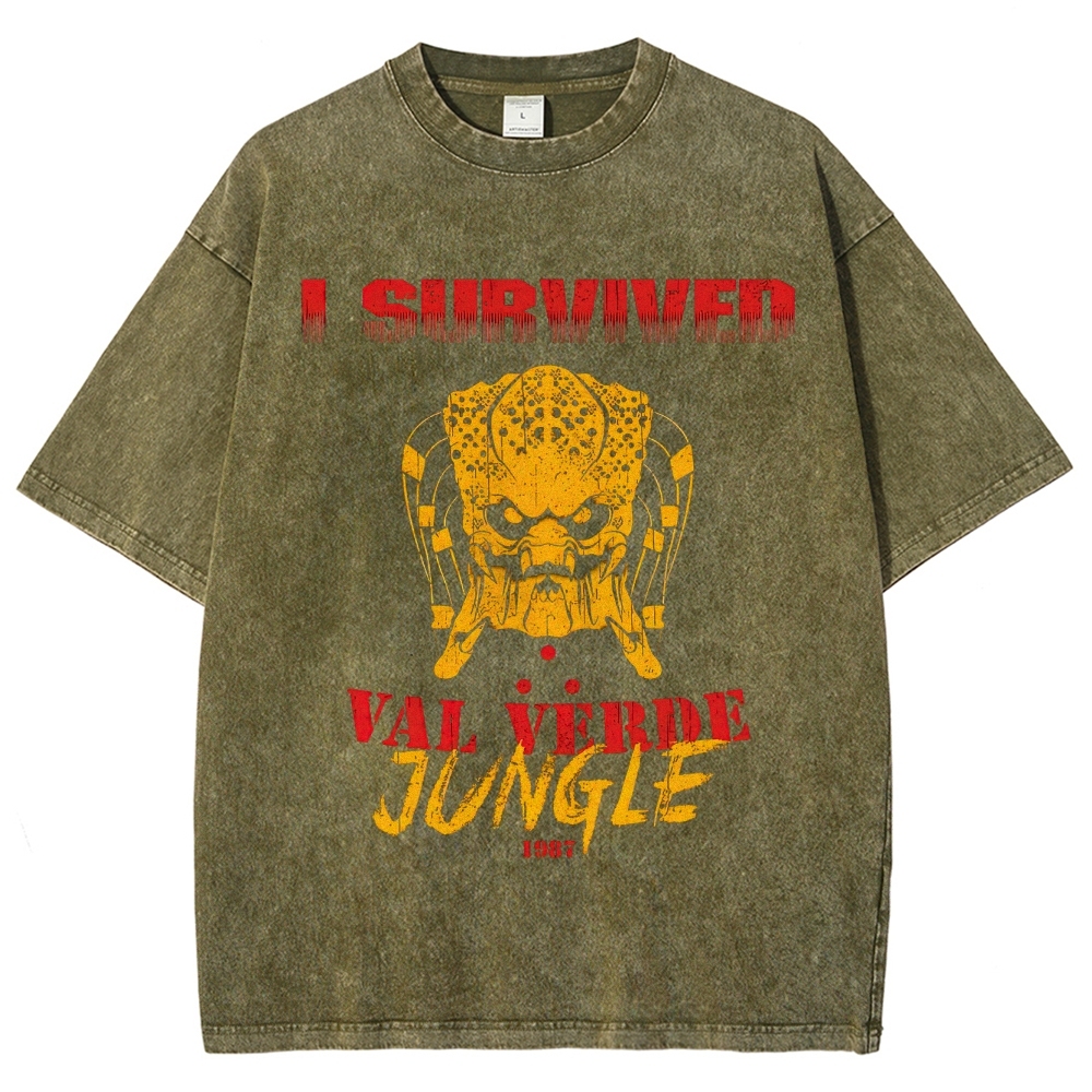 "I Survived Val Verde Jungle 1987" Vintage Washed T-Shirt