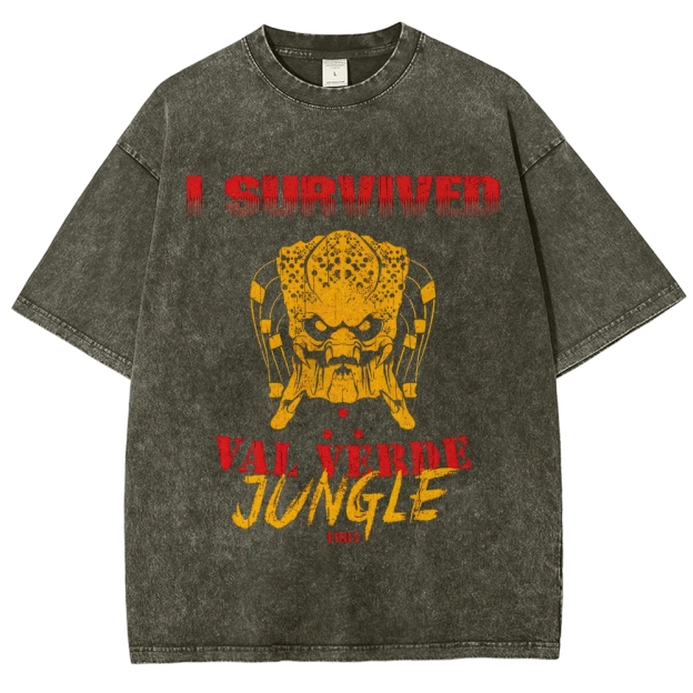"I Survived Val Verde Jungle 1987" Vintage Washed T-Shirt