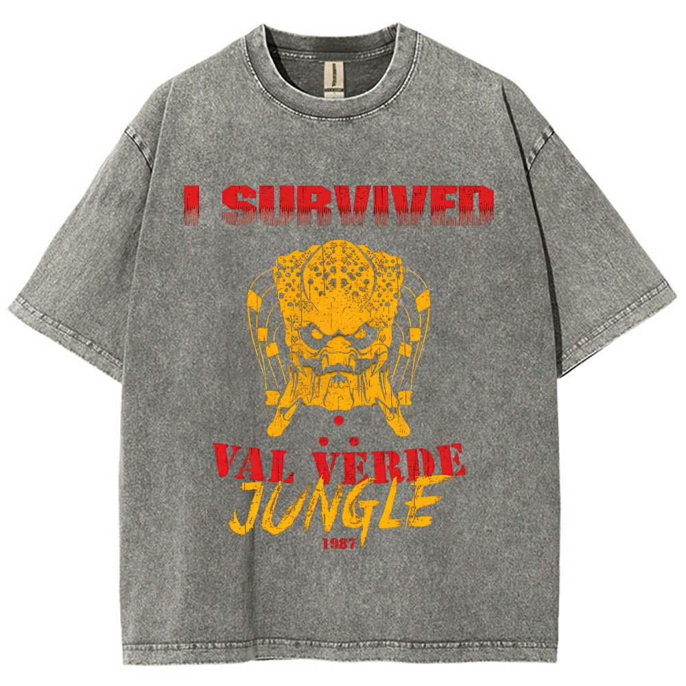"I Survived Val Verde Jungle 1987" Vintage Washed T-Shirt