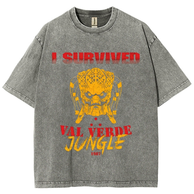 "I Survived Val Verde Jungle 1987" Vintage Washed T-Shirt