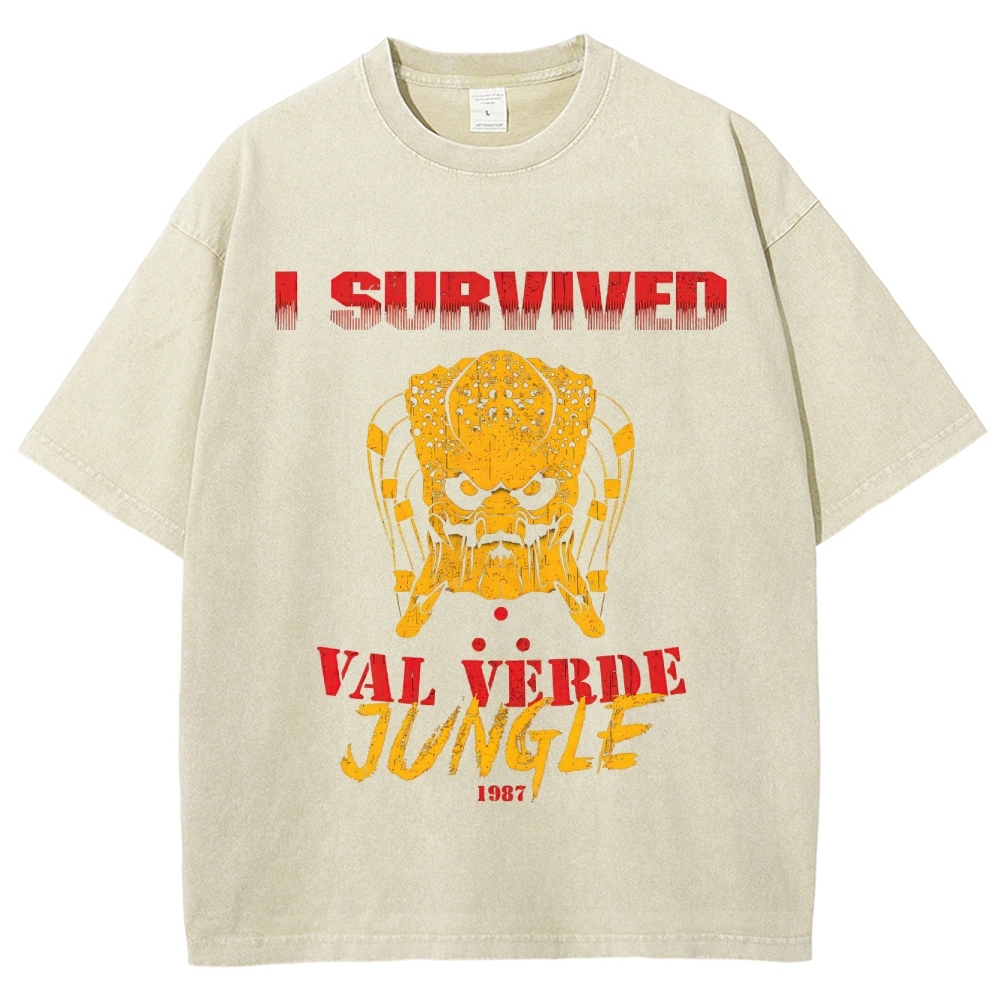 "I Survived Val Verde Jungle 1987" Vintage Washed T-Shirt