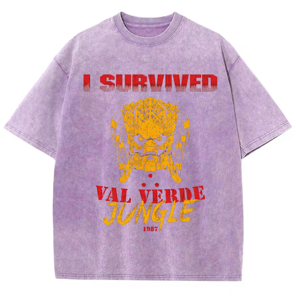 "I Survived Val Verde Jungle 1987" Vintage Washed T-Shirt