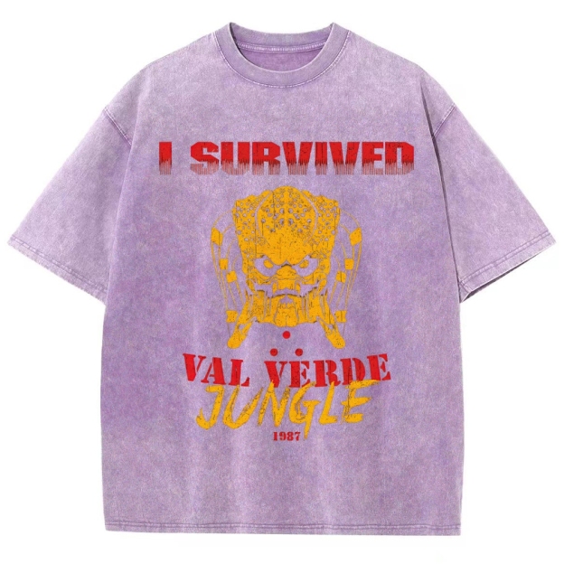 "I Survived Val Verde Jungle 1987" Vintage Washed T-Shirt