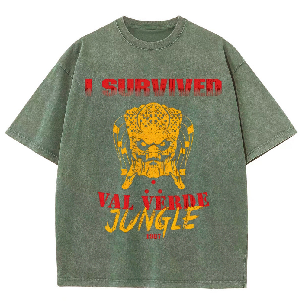 "I Survived Val Verde Jungle 1987" Vintage Washed T-Shirt
