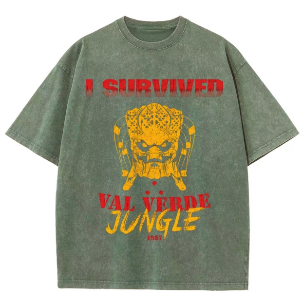 "I Survived Val Verde Jungle 1987" Vintage Washed T-Shirt
