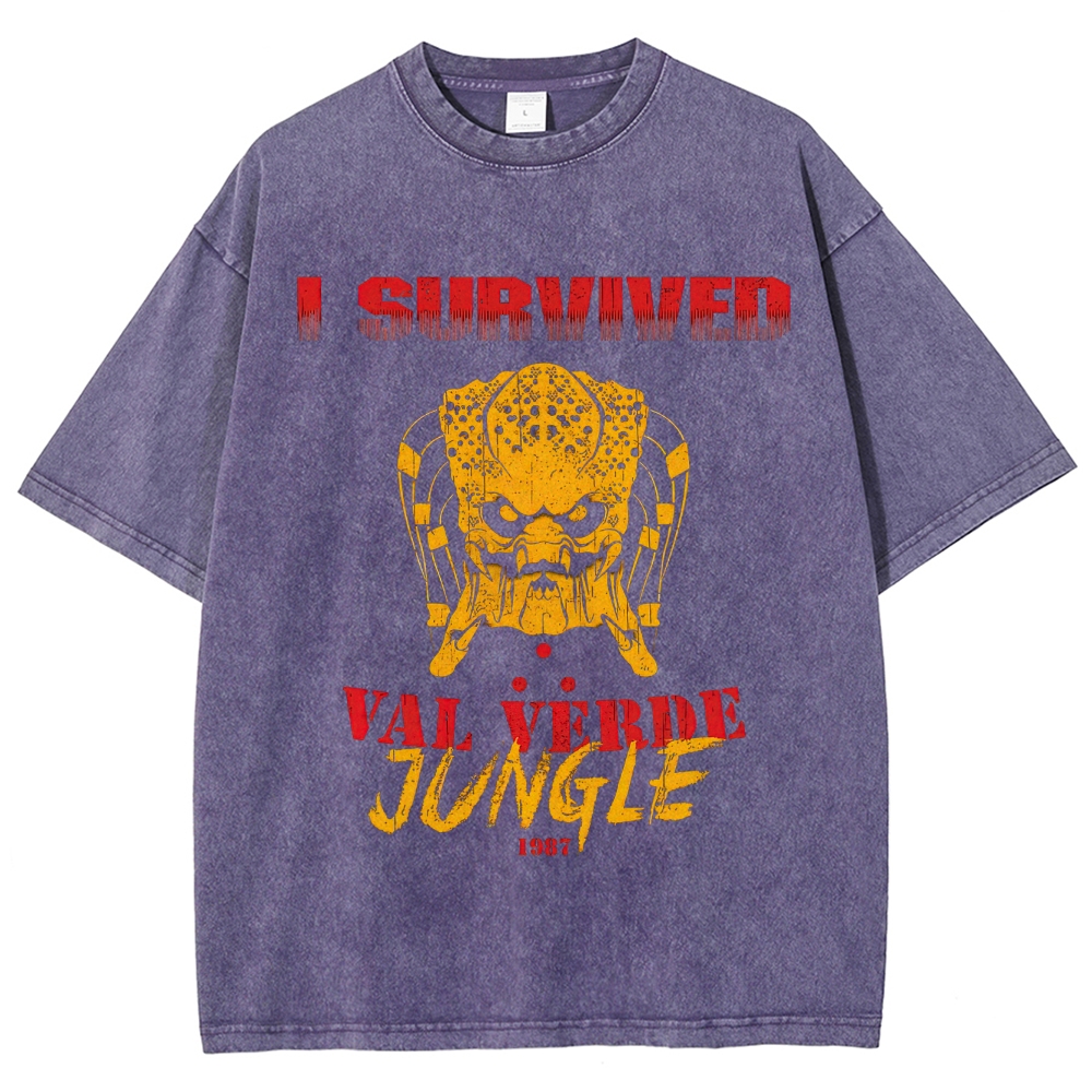 "I Survived Val Verde Jungle 1987" Vintage Washed T-Shirt