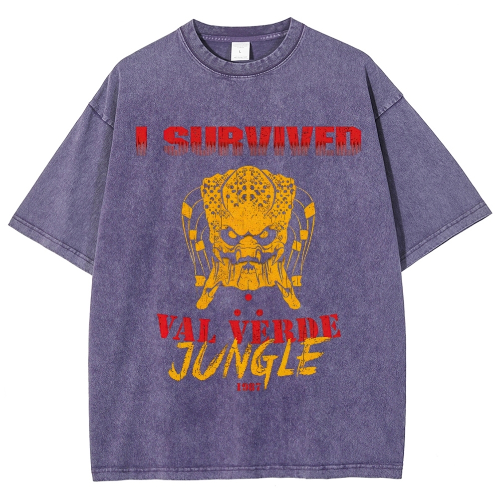 "I Survived Val Verde Jungle 1987" Vintage Washed T-Shirt