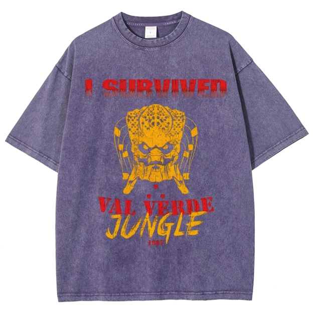 "I Survived Val Verde Jungle 1987" Vintage Washed T-Shirt