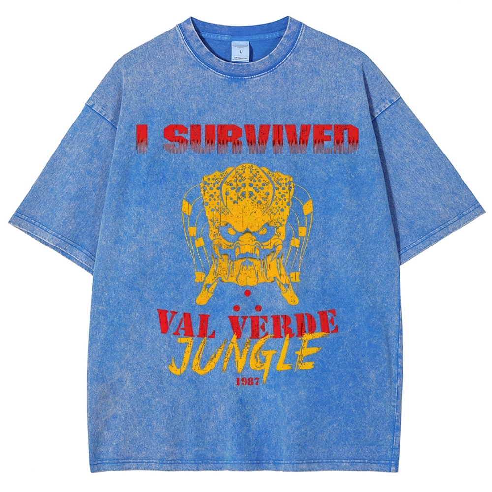 "I Survived Val Verde Jungle 1987" Vintage Washed T-Shirt