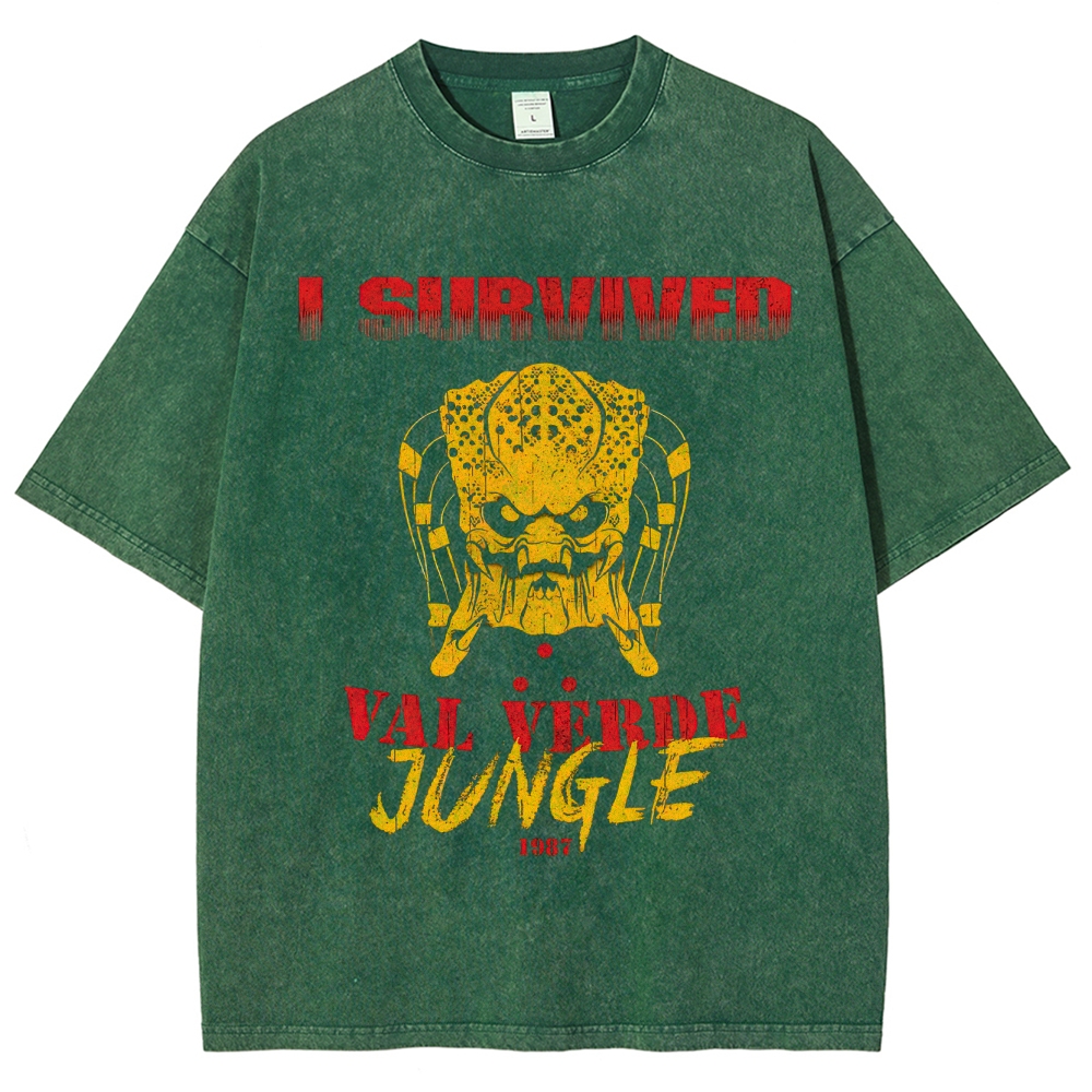 "I Survived Val Verde Jungle 1987" Vintage Washed T-Shirt