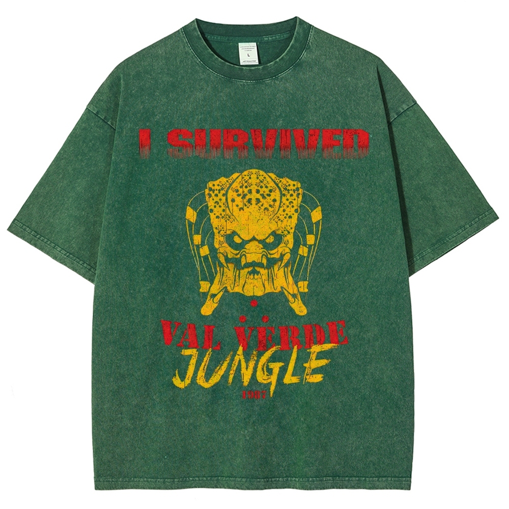 "I Survived Val Verde Jungle 1987" Vintage Washed T-Shirt