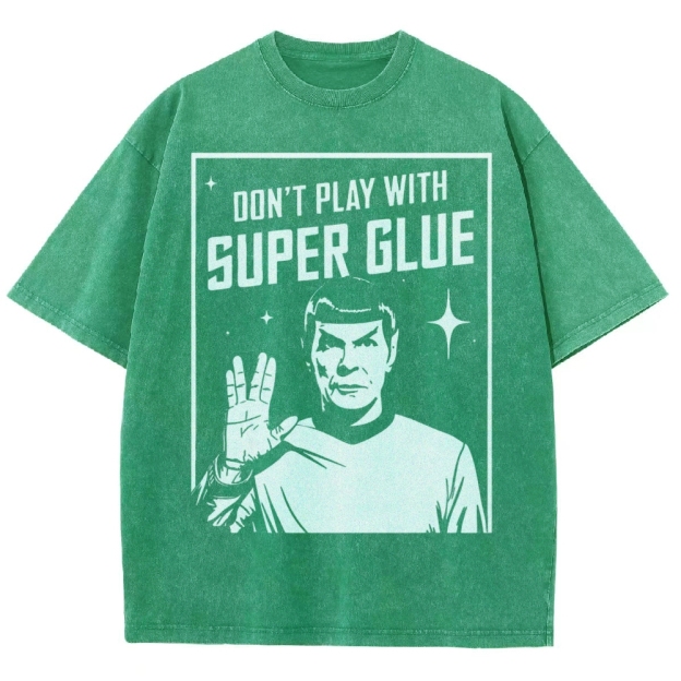 Don't Play With Superglue Washed T-Shirt 