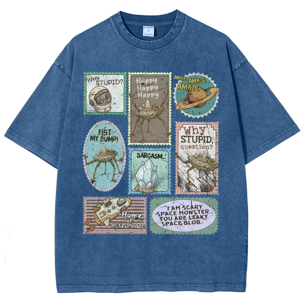 Amaze Retro Sci-Fi Washed T-Shirt 